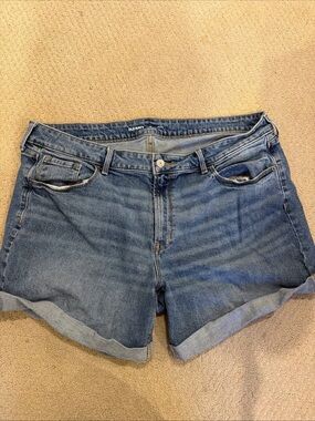 Old Navy Light Blue Denim Cuffed Shorts